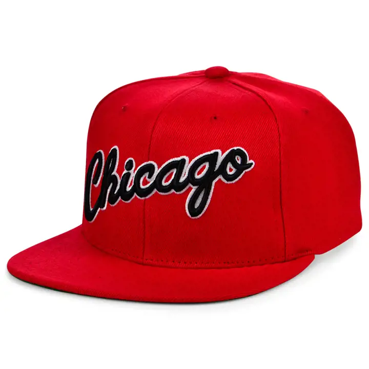 CASQUETTE ARRIÈRE OUVERTE CHICAGO BULLS HWC XL MOT-SYMBOLE ROUGE
