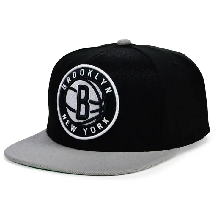 Casquette snapback BROOKLYN NETS NBA XL WORDMARK noir/gris