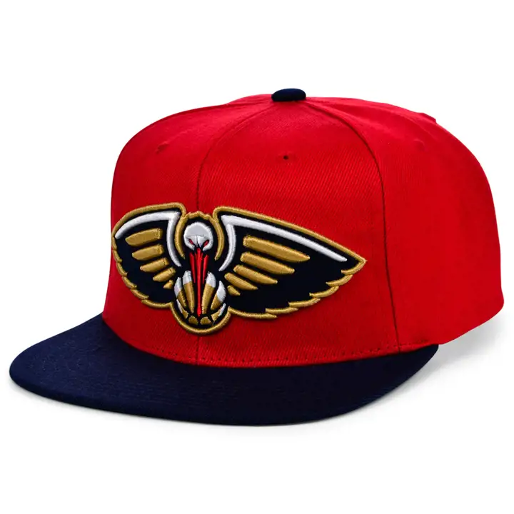 CASQUETTE SNAPBACK ROUGE/BLEU MARINE AVEC LOGO NBA XL DES NEW ORLEANS PELICANS