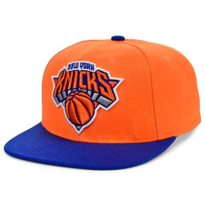 NEW YORK KNICKS NBA XL CASQUETTE À VISIÈRE PLATE AVEC LOGO org/rbl