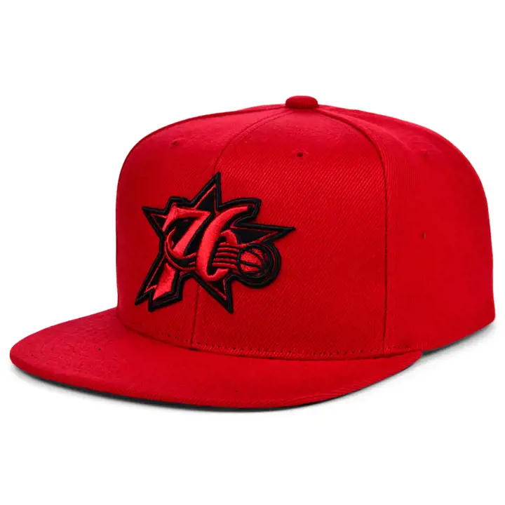 Casquette snapback bicolore rouge Philadelphia 76ers HWC