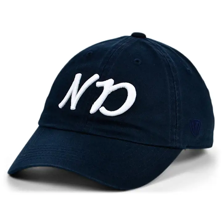 Notre Dame Fighting Irish NCAA casquette réglable femme Zoey bleu marine