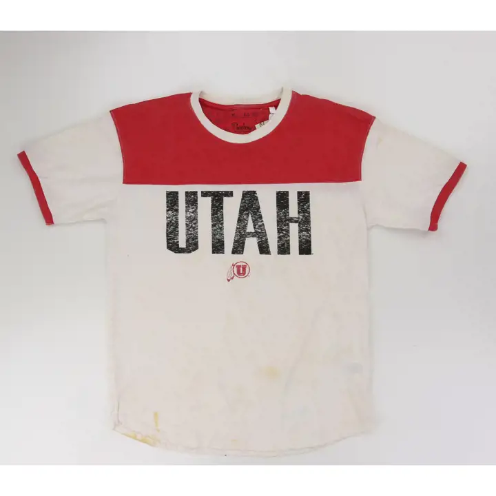 T-shirt crème et rouge Southhaven pour femme NCAA Utah Utes 21