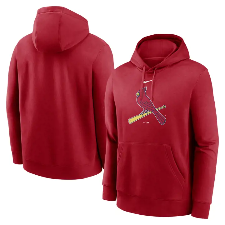 Chandail à capuchon en molleton de la MLB Nike Club St. Louis Cardinals rouge