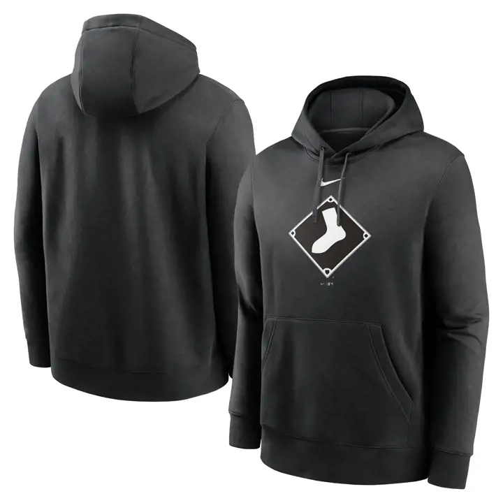 Sweat à capuche en molleton Nike MLB Club des Chicago White Sox, noir