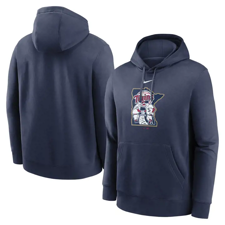 Chandail à capuchon en molleton Nike Club des Twins du Minnesota MLB – Bleu marine