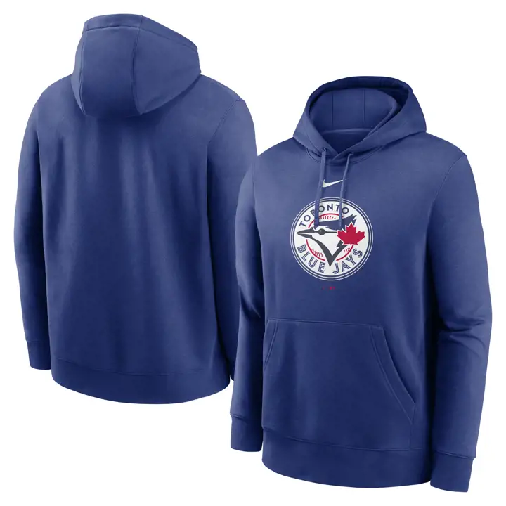 Chandail à capuchon en molleton polaire Nike Club MLB des Blue Jays de Toronto – Bleu marine