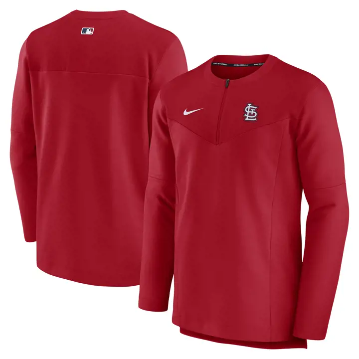 Haut à mi-zip St. Louis Cardinals MLB AC Ace rouge