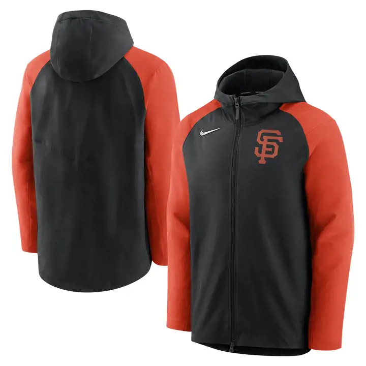 Veste AC Therma FZ MLB des Giants de San Francisco noir/orange