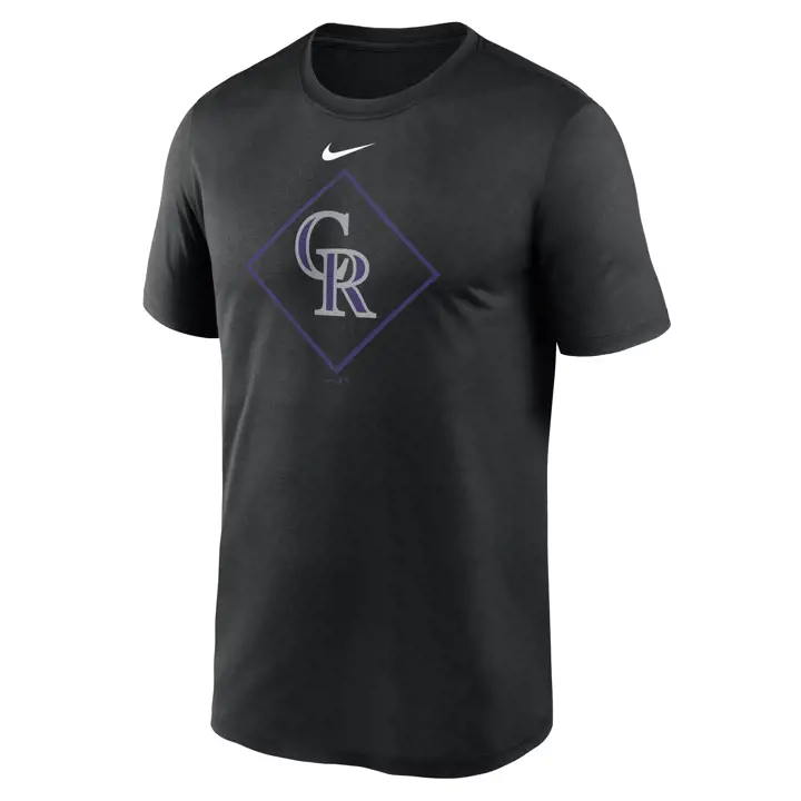 T-shirt Colorado Rockies MLB Diamond Icon Legend noir
