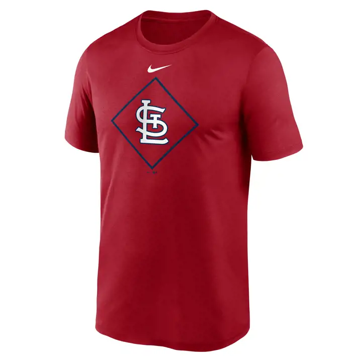 T-shirt icône diamant Legend MLB des Cardinals de St. Louis rouge