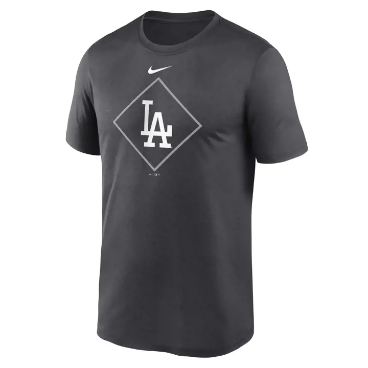 T-shirt Anthraci Los Angeles Dodgers MLB Diamond Icon Legend