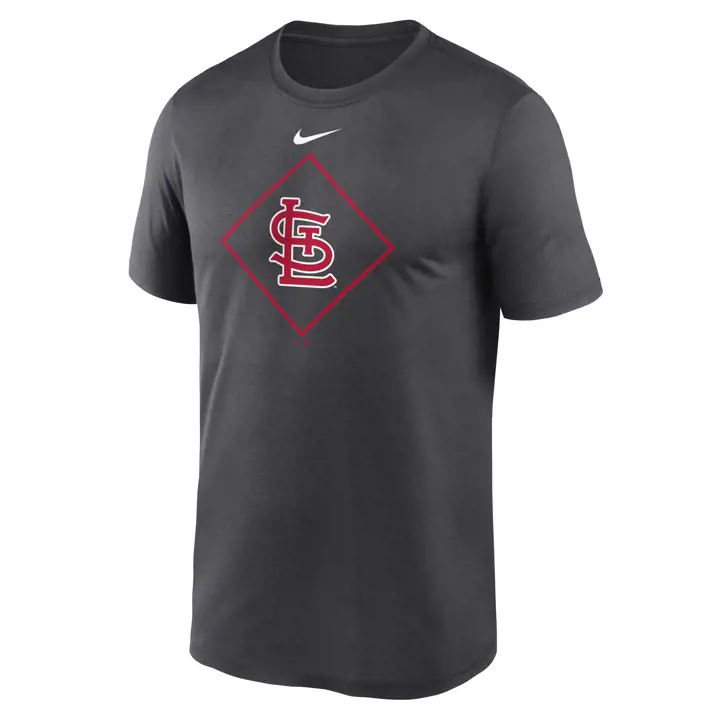T-shirt MLB Diamond Icon Legend des St. Louis Cardinals Anthraci