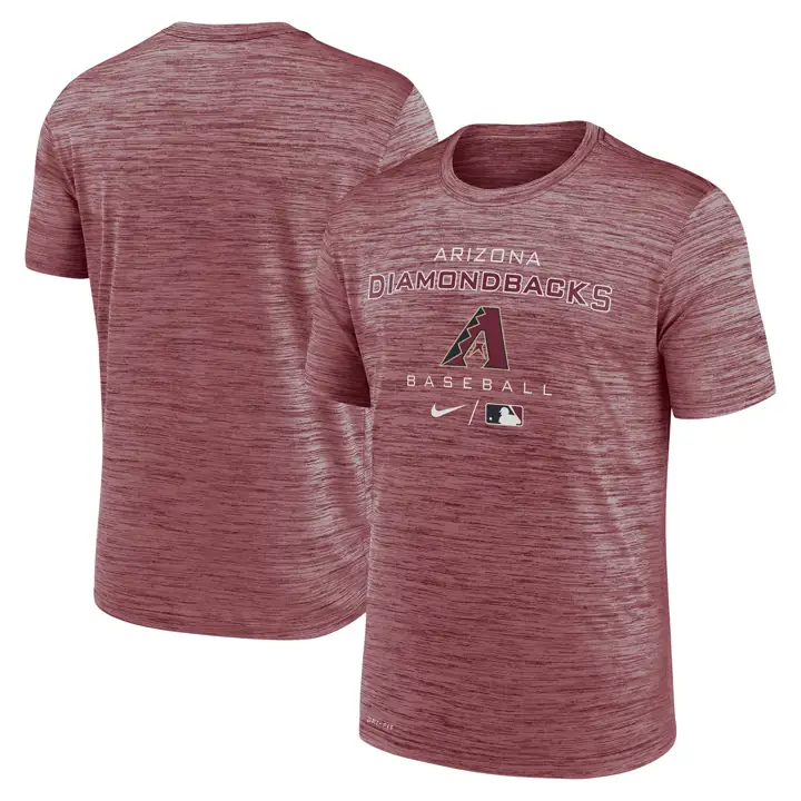 T-shirt Arizona Diamondbacks MLB Legend Velocity, couleur cramoisi