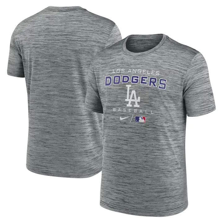 T-shirt Los Angeles Dodgers MLB Legend Velocity gris foncé