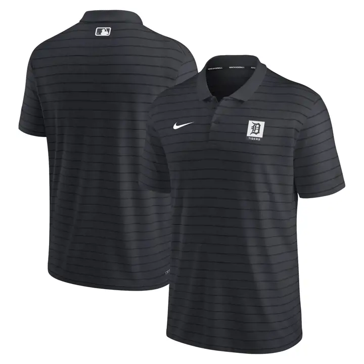Polo rayé Detroit Tigers MLB AC Marine