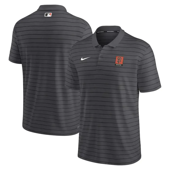 Polo rayé MLB San Francisco Giants noir