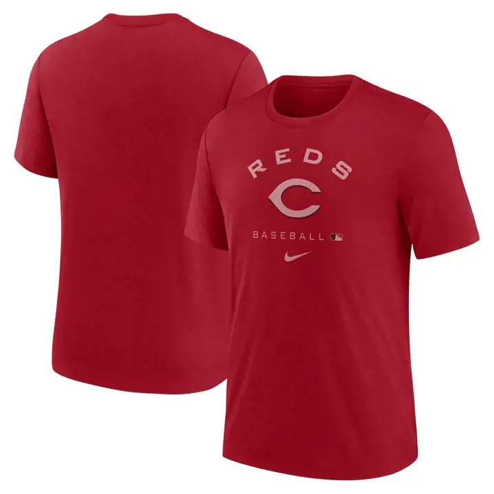 T-shirt Dri-Blend Cincinnati Reds MLB AC Early Work Rouge