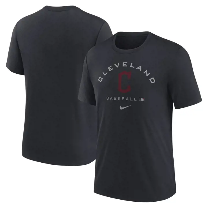 T-shirt Marine Cleveland Guardians MLB AC Early Work en Dri-Blend