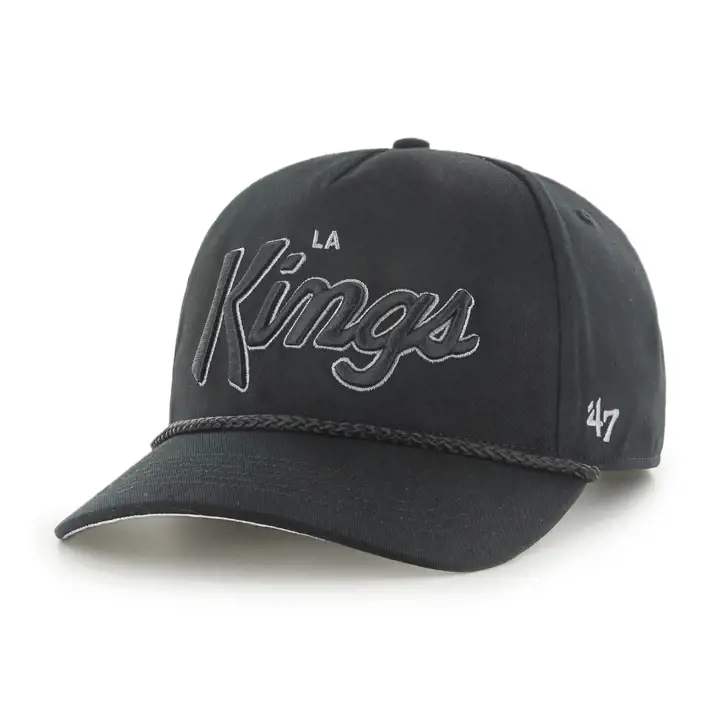 Los Angeles Kings LNH Casquette Réglable Script Transversal Noir/Gris