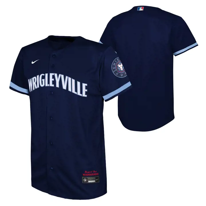Maillot Replica MLB Youth City Connect des Cubs, coloris marine