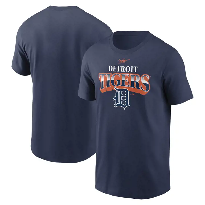 T-shirt Detroit Tigers MLB Coop Rewind Arch Marine