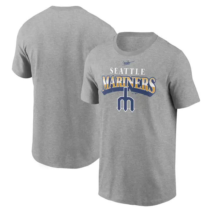 T-shirt Seattle Mariners MLB Coop Rewind Arch gris foncé