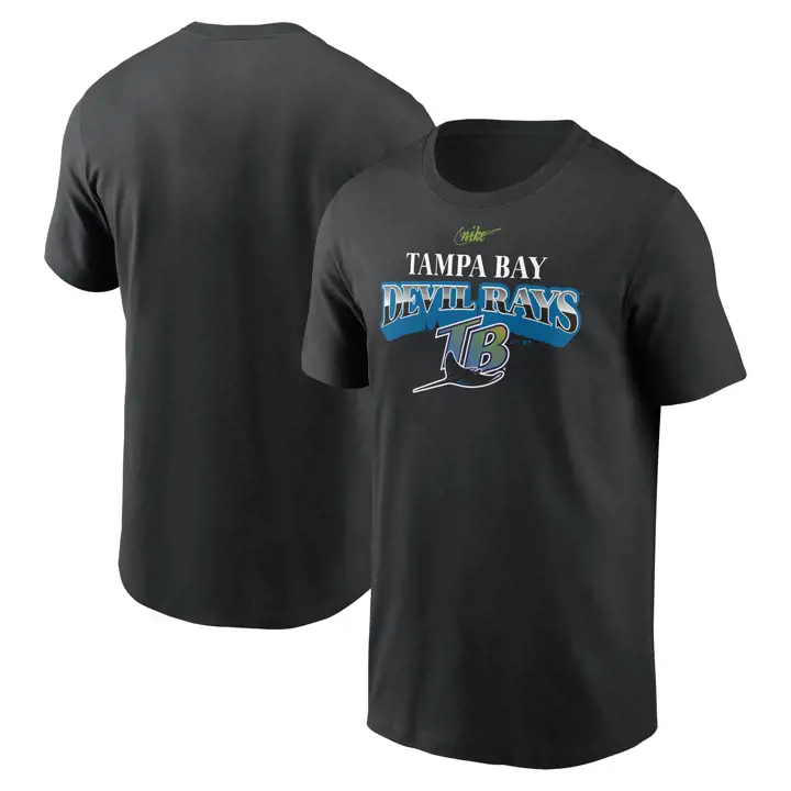 T-shirt noir Tampa Bay Rays MLB Coop Rewind Arch