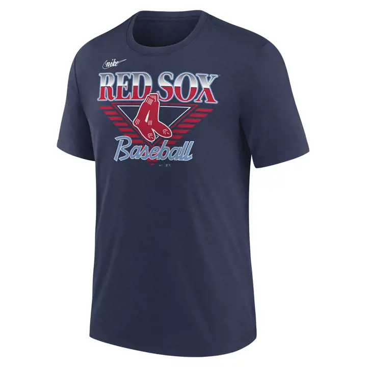 T-shirt Tri-Blend Boston Red Sox MLB Coop Rewind marine