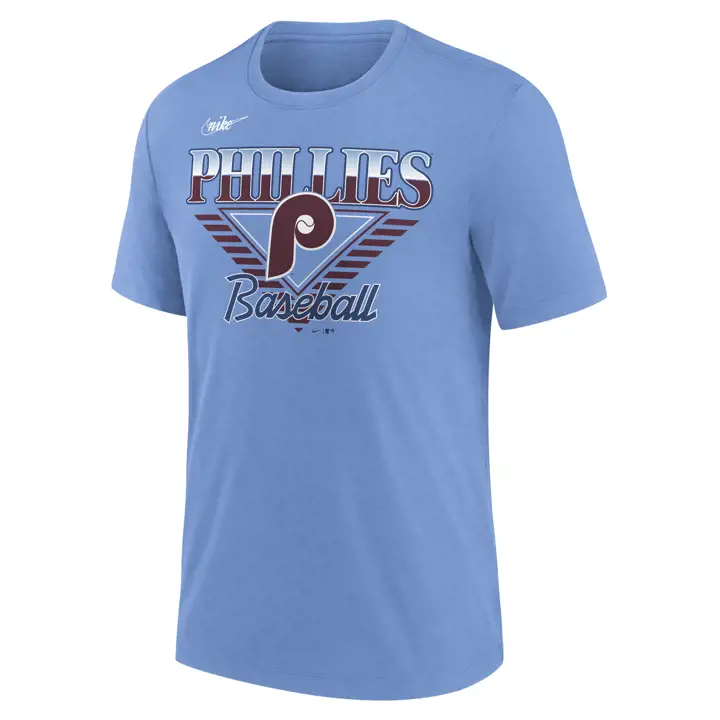 T-shirt Tri-Blend MLB Coop Rewind des Philadelphia Phillies lbl