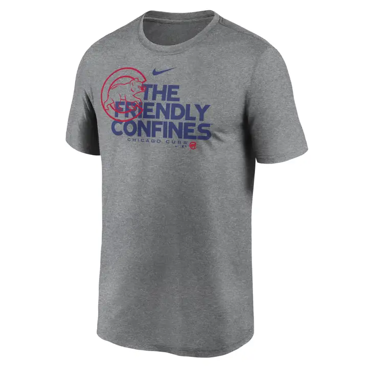 T-shirt local MLB Primetime des Cubs de Chicago gris