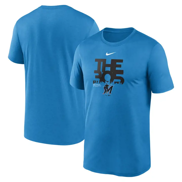 T-shirt Miami Marlins MLB Primetime Skyline