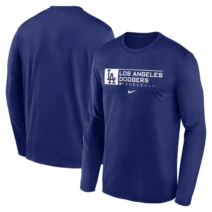 T-shirt à manches longues Los Angeles Dodgers MLB AC DF Team Issue rbl