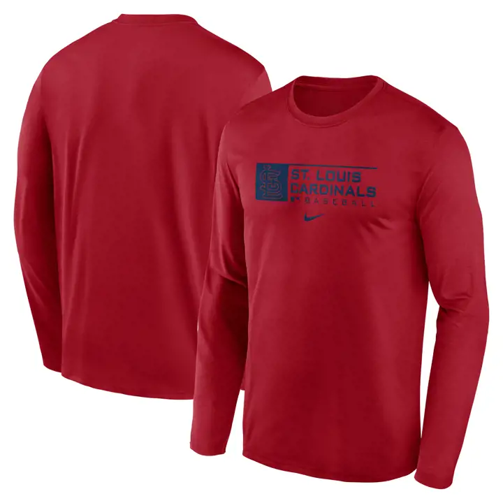 T-shirt à manches longues MLB des St. Louis Cardinals, équipe AC DF, rouge