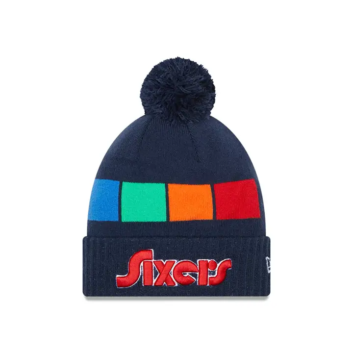 Bonnet en tricot NBA City Edition 2021 des Philadelphia 76ers BLEU