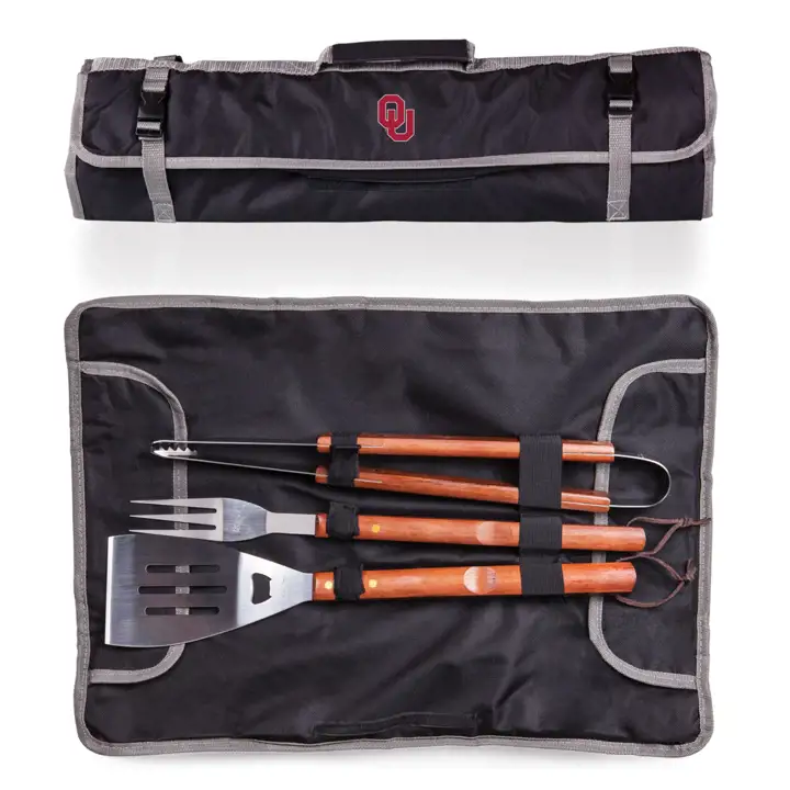 Sac de transport et ensemble de grillades 3 pièces Oklahoma Sooners Ast