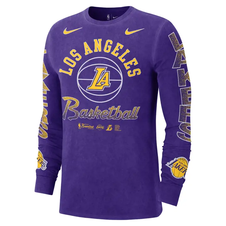 T-shirt à manches longues CTS NBA Los Angeles Lakers VIO