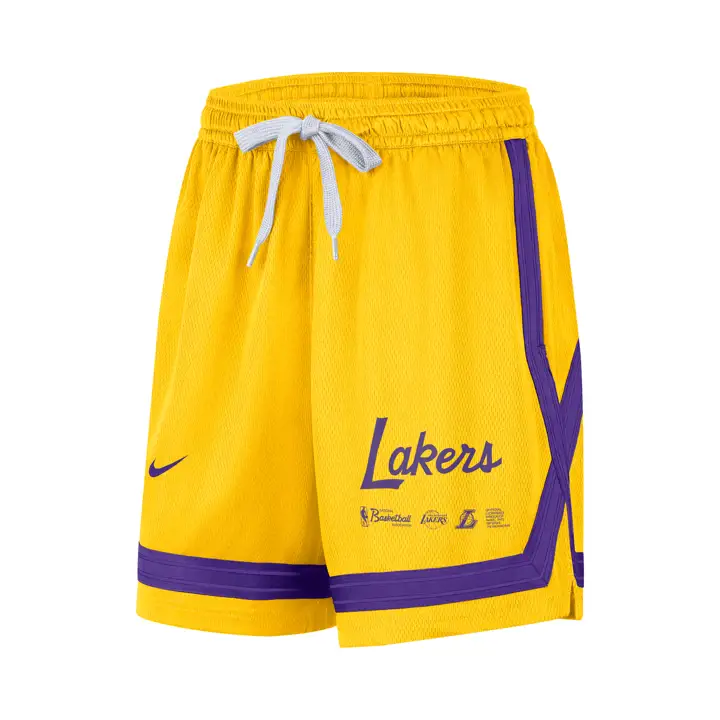 Short Crossover NBA Femme Los Angeles Lakers Jaune