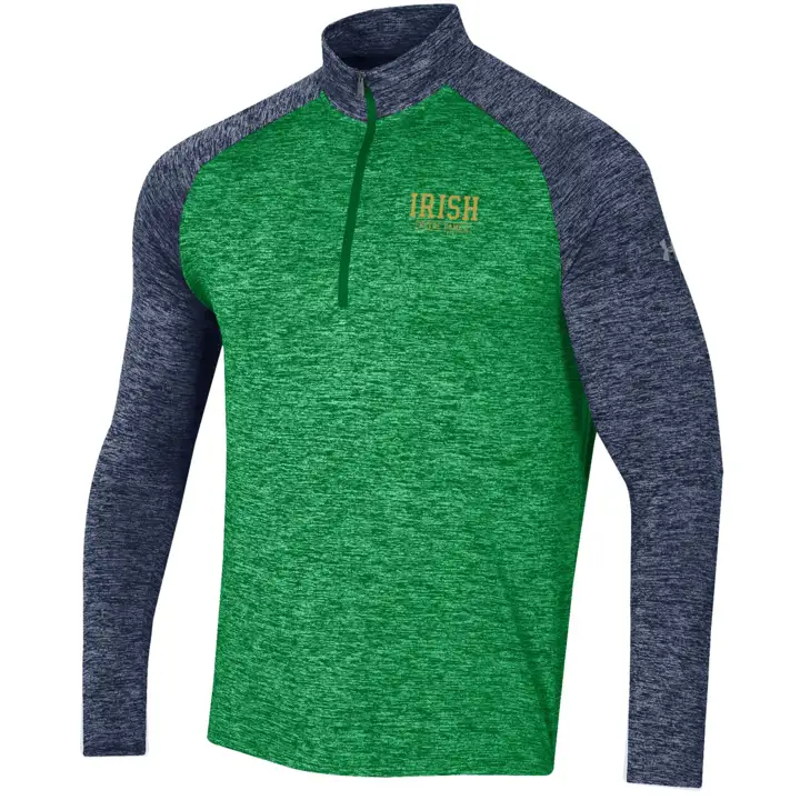 Notre Dame Fighting Irish NCAA Tech Twist 1/4 Zip vert/marine