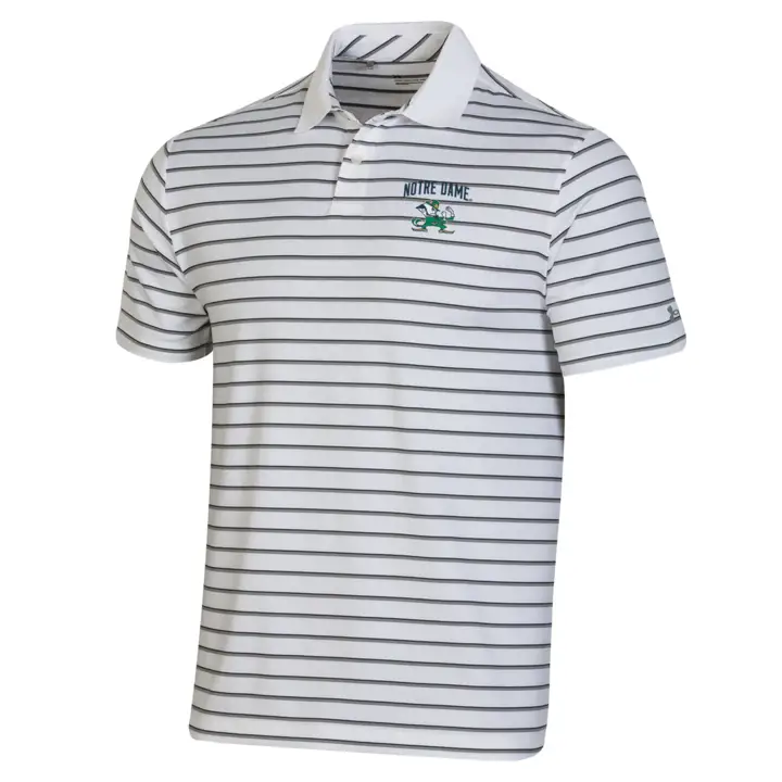 Polo Performance Stripe Notre Dame Fighting Irish NCAA blc