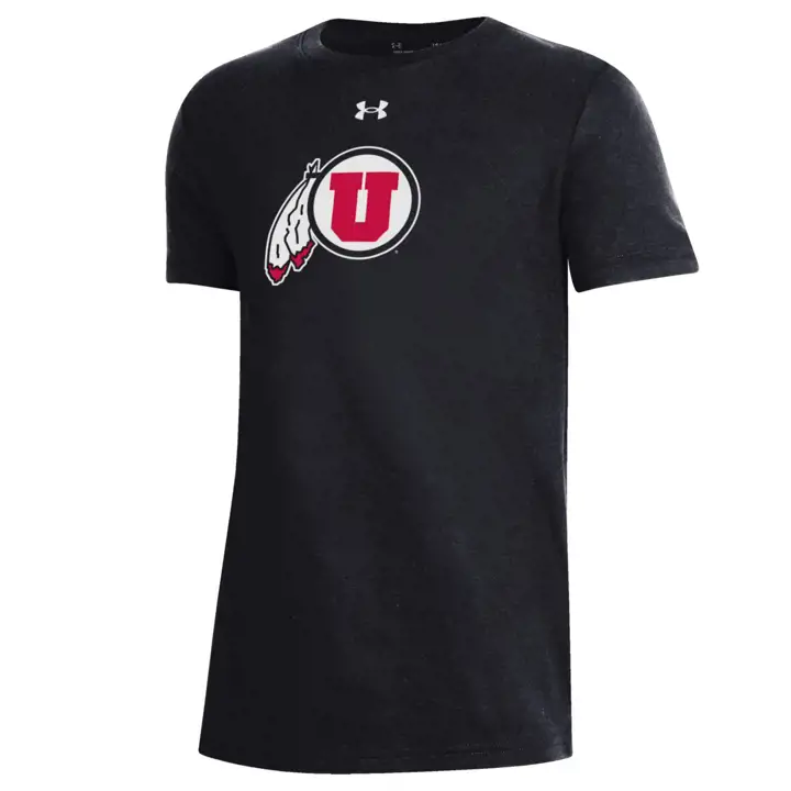 T-shirt en coton de performance NCAA Utah Utes pour jeunes noir