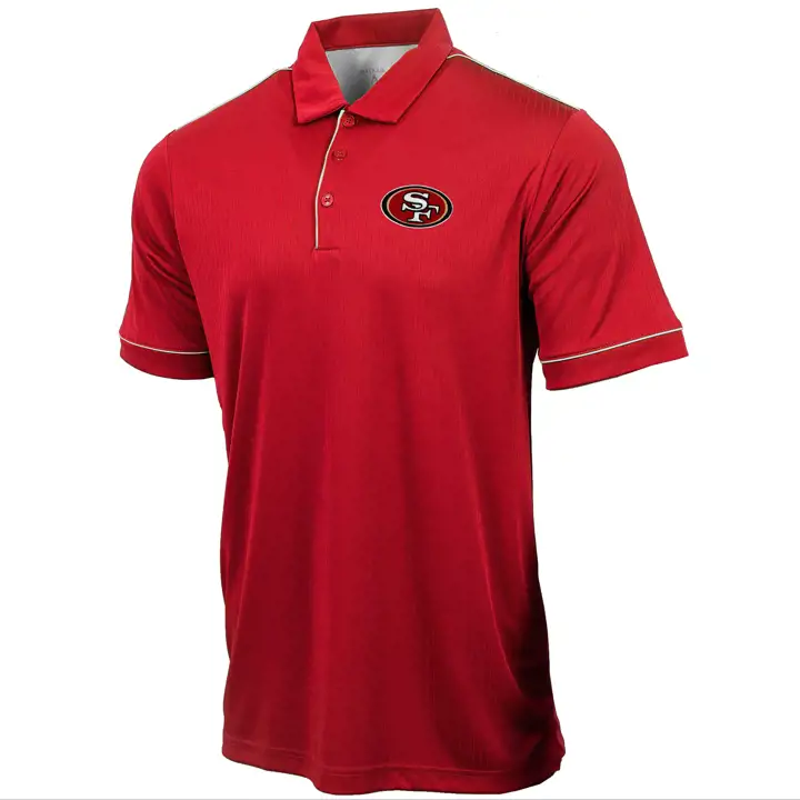 Polo NFL Salute des 49ers de San Francisco rouge/blanc