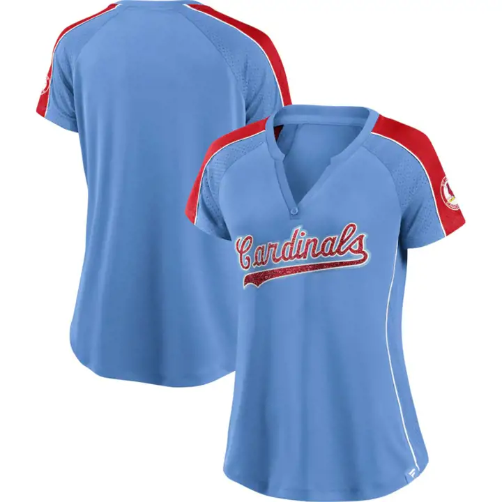 T-shirt Diva Ligue Féminine MLB St. Louis Cardinals 22 Bleu