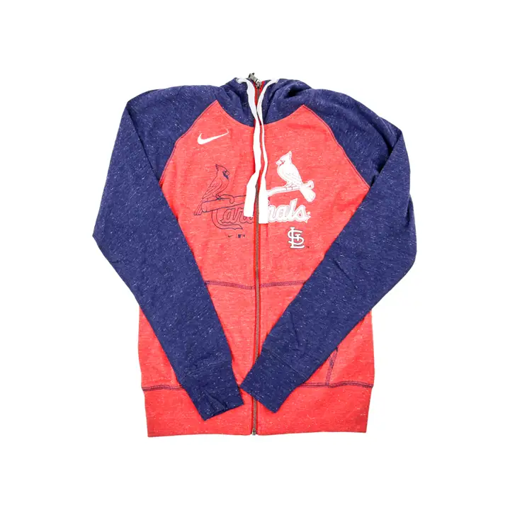 Sweat à capuche vintage St. Louis Cardinals MLB W/LS Fz Gym 22 Rouge