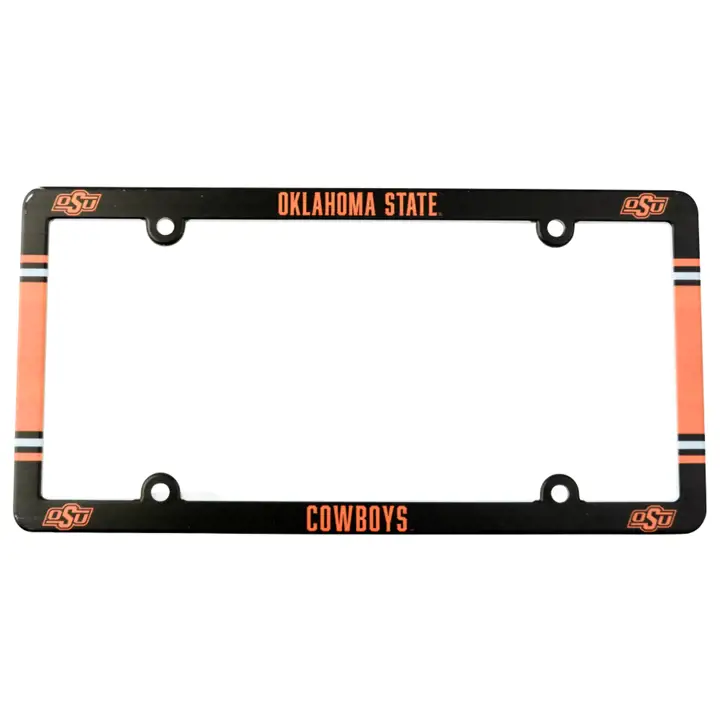 Cadre de plaque d'immatriculation avec slogan des Cowboys d'Oklahoma State