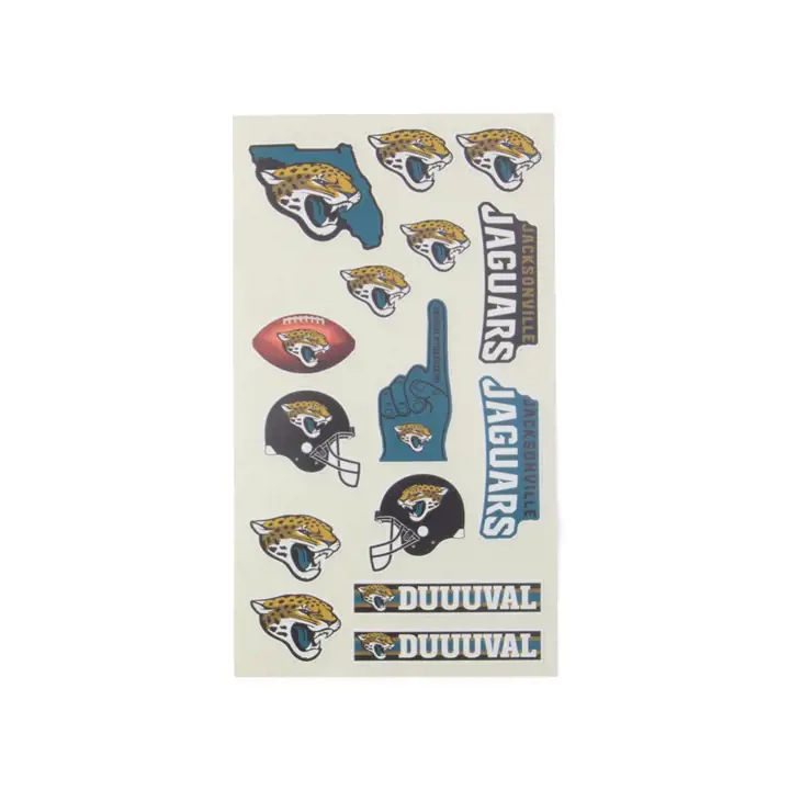 Jacksonville Jaguars Face Decals ast