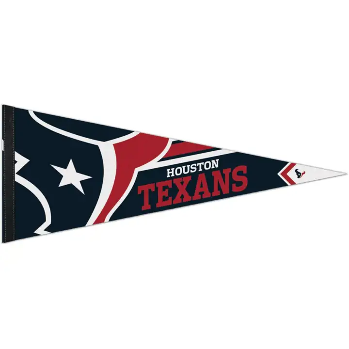 "Fanion de qualité supérieure Houston Texans 12"x30" ast"