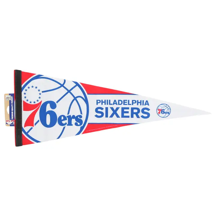 "Drapeau de supporter premium Philadelphia 76ers 12"x30" ast"
