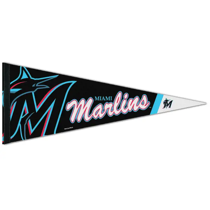 "Drapeau Premium Miami Marlins 12"x30" ast"