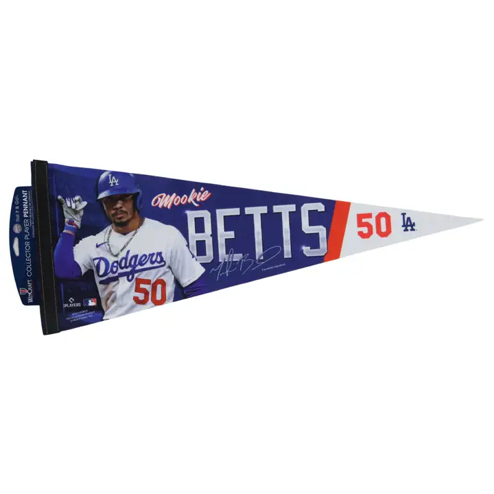 "Fanion Premium Los Angeles Dodgers 12\"x30\" - Joueur Assorti"